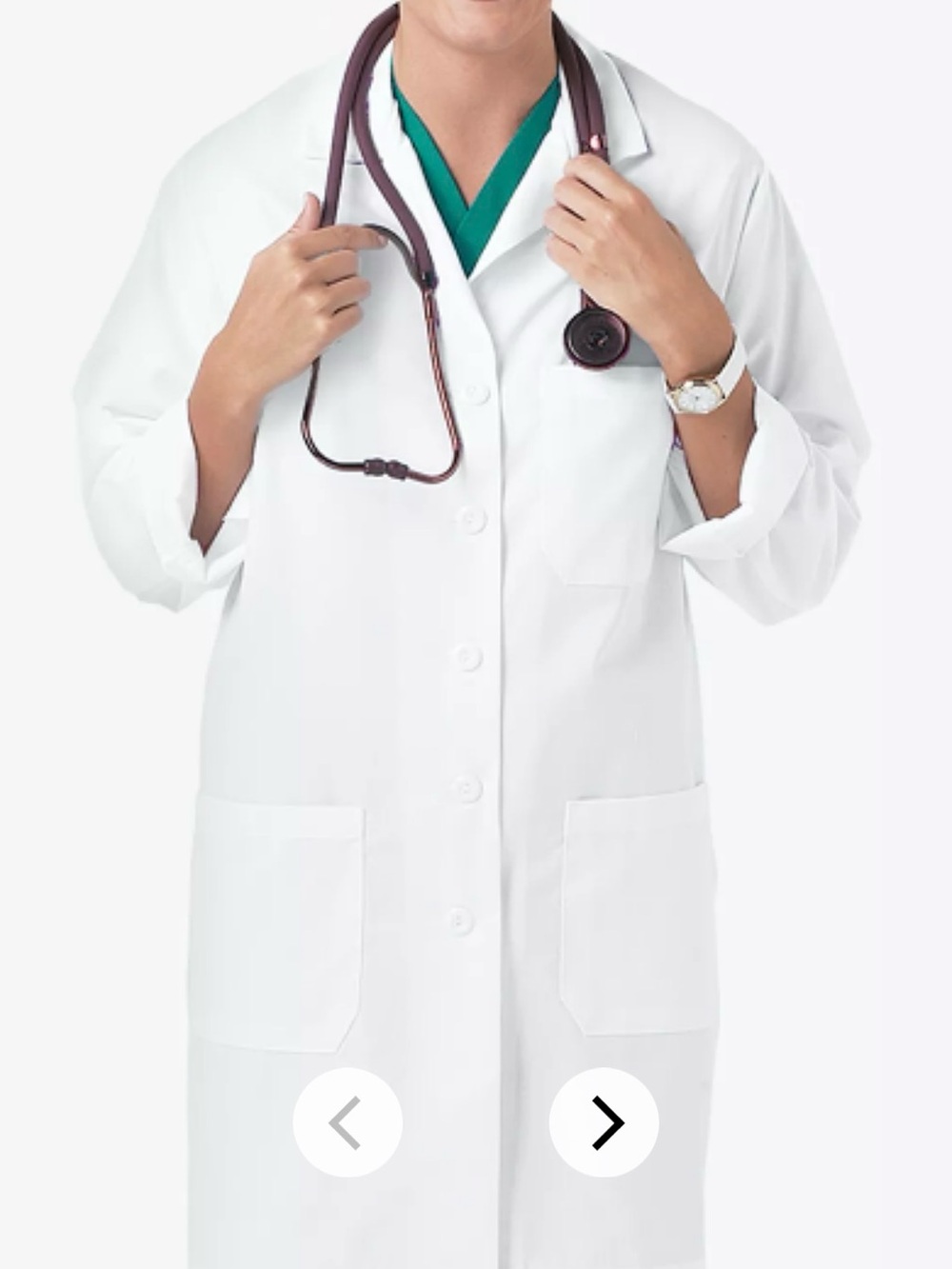 Classic White Lab Coat for Women